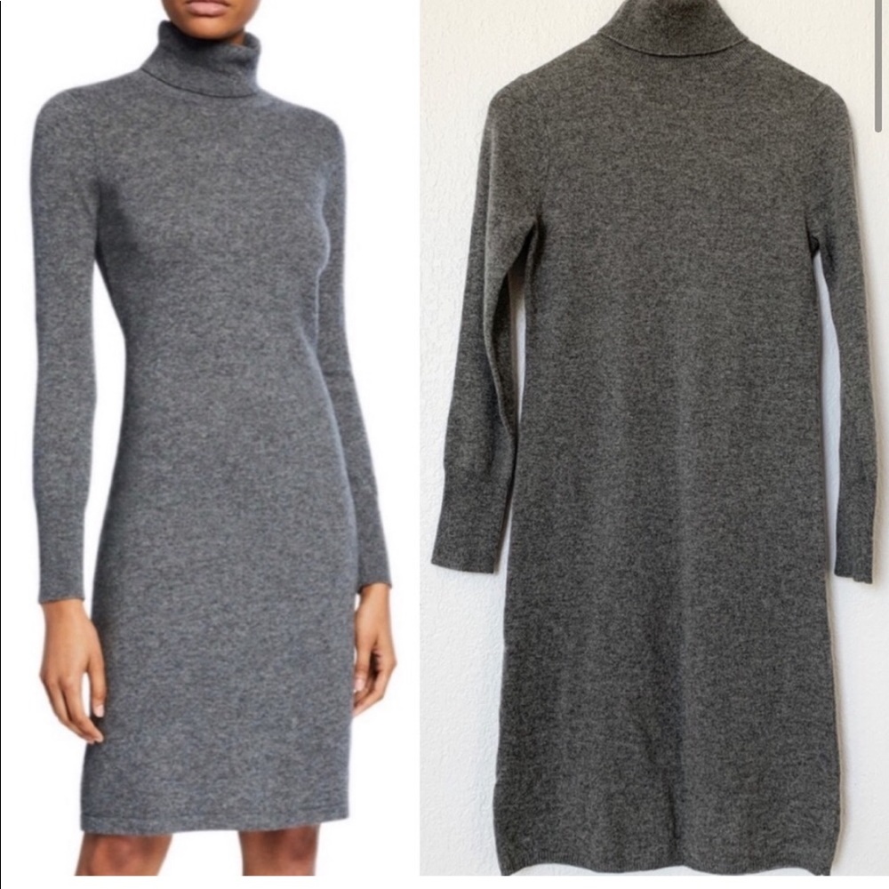 New Neiman Marcus 100% Cashmere Turtleneck Dress S